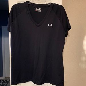 Workout short sleeve shirt moisture wicking